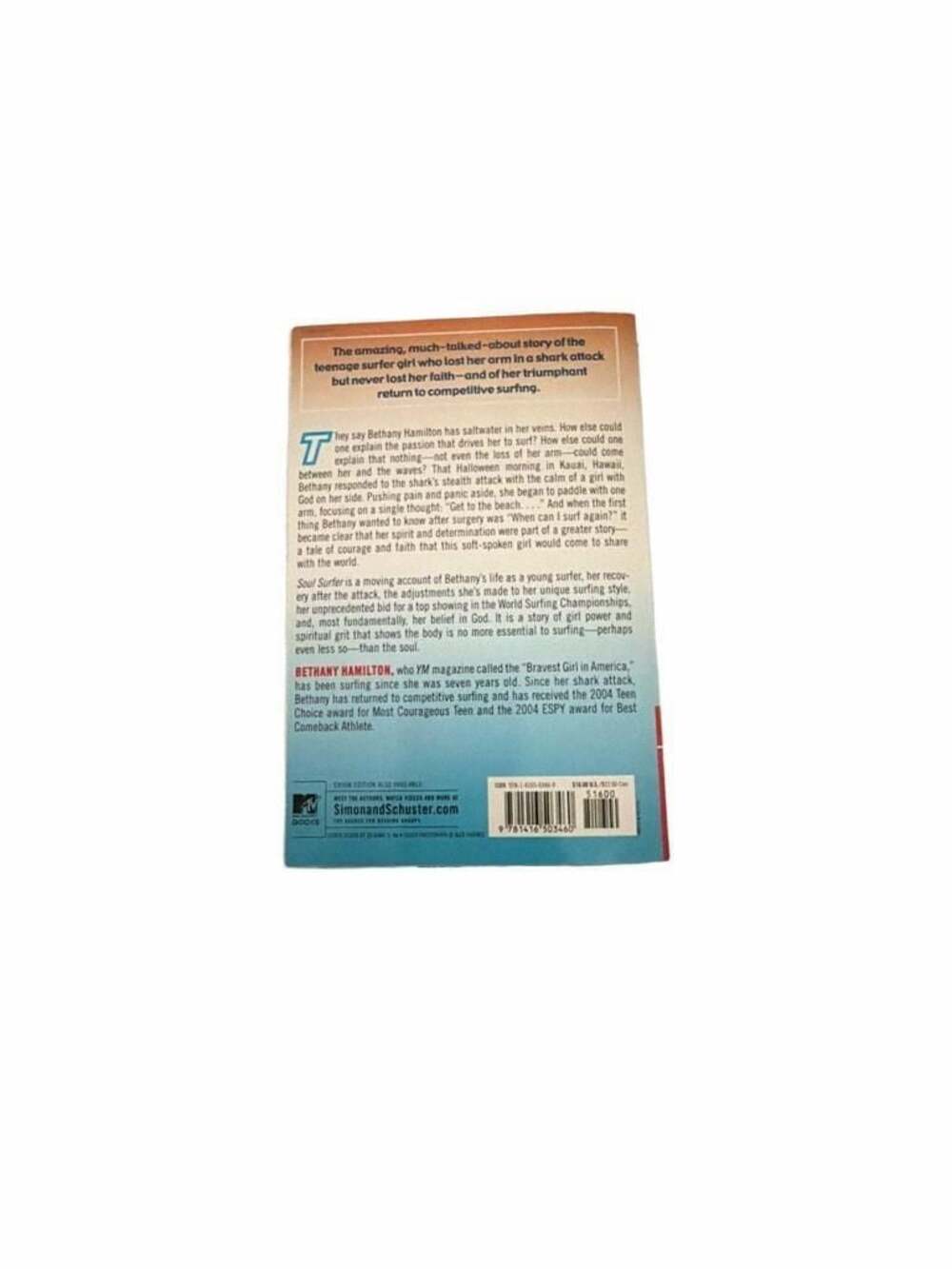 Simon & Schuster Books Soul Surfer by Bethany Hamilton Paperback - Picture 2 of 3
